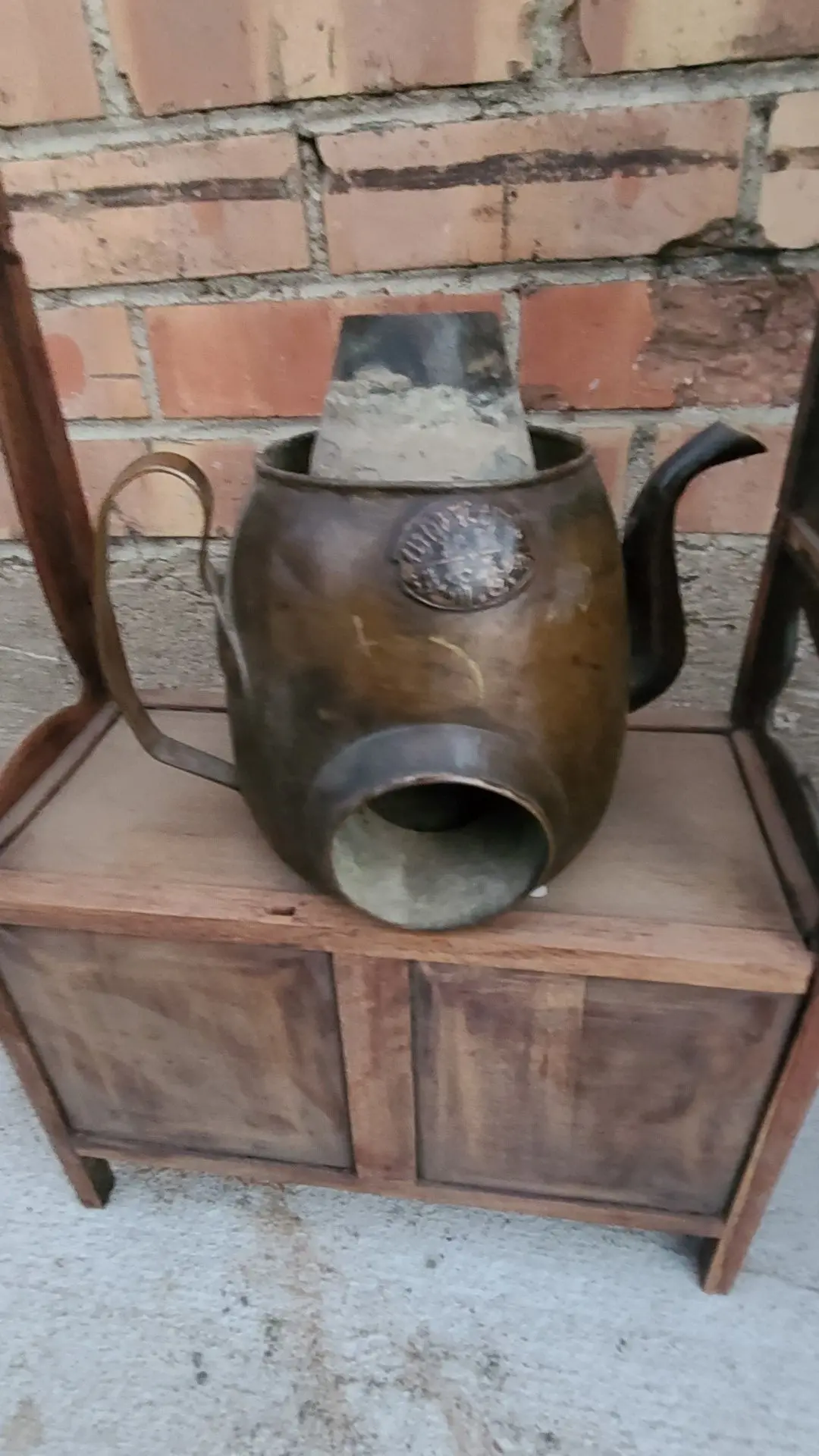 Small Brass Chinese Pitcher 1