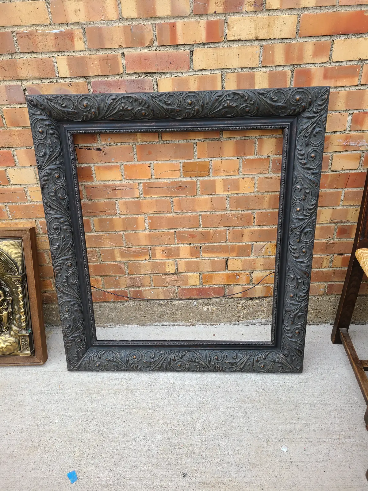 Large Black Carved Frame 1
