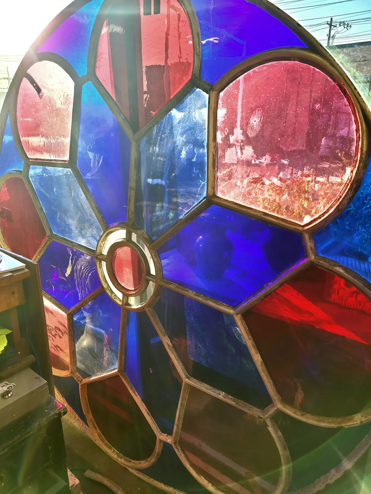 Huge Round Stained Glass Window 1
