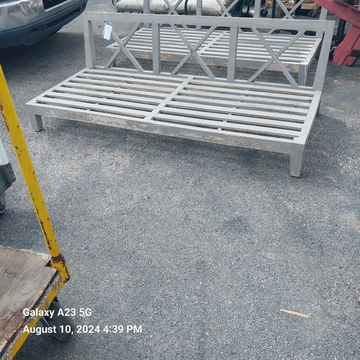 Low Mahogany Sofa Frame 1