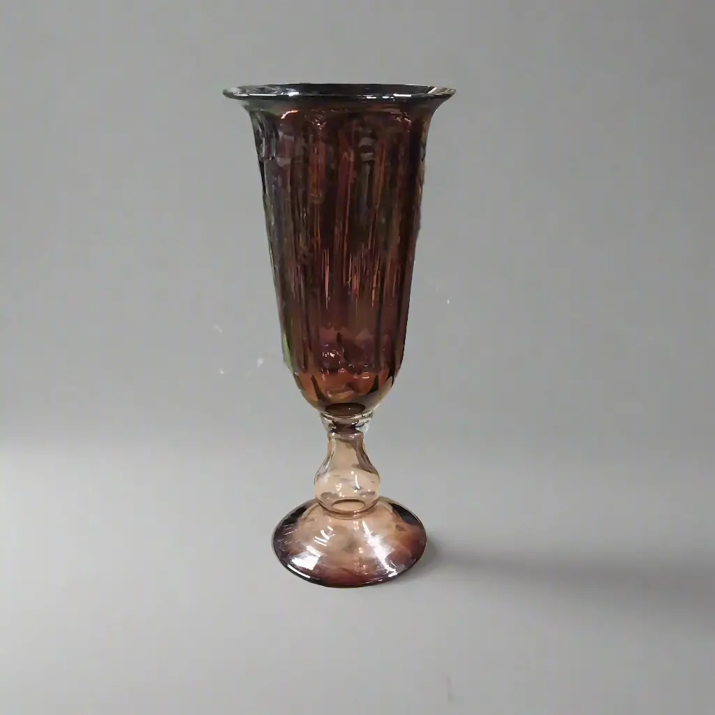 Tall Amethyst Blown Glass Vase 1