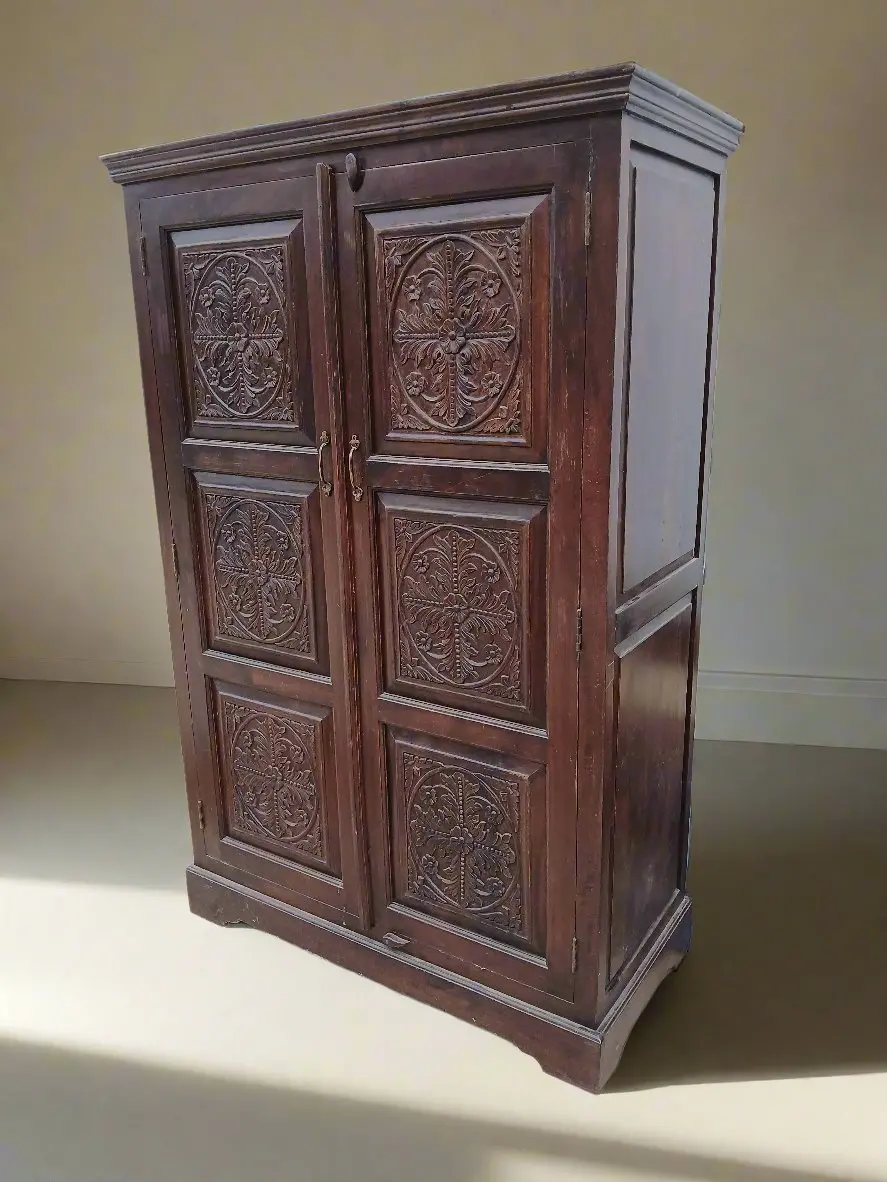 Indian 2 Door Armoire 1