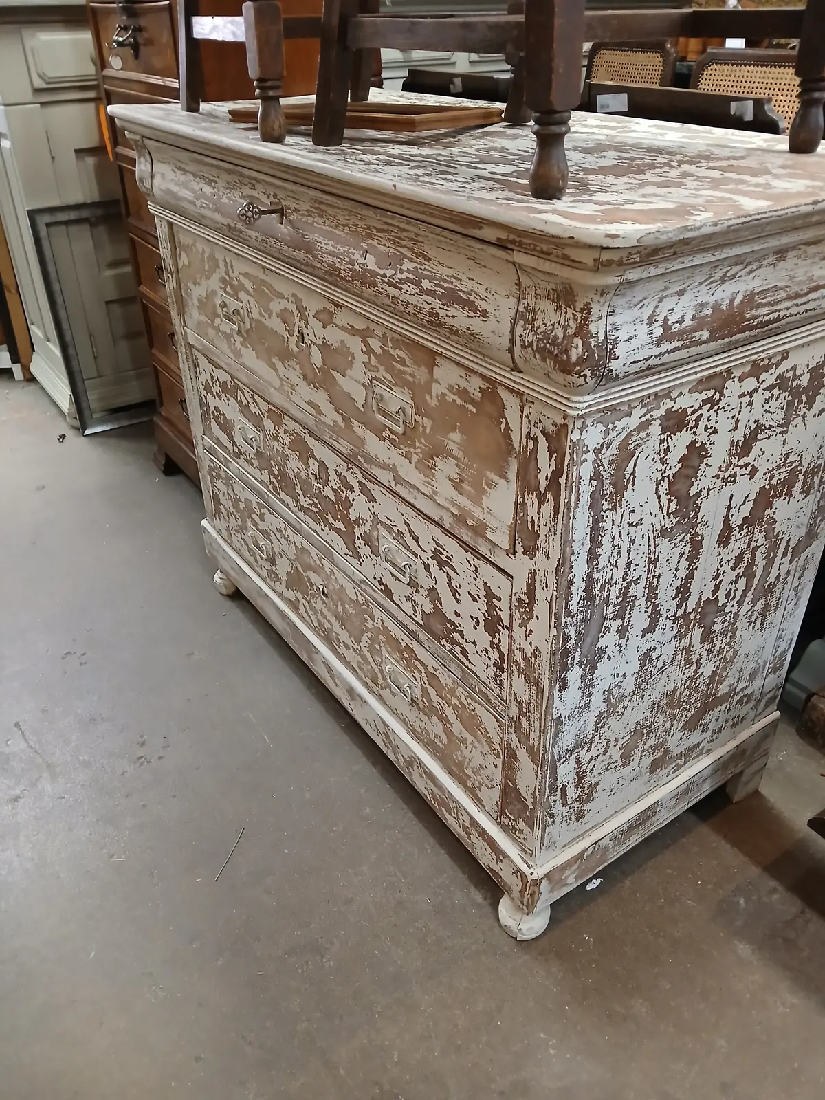Louis Phillipe Painted Chest 1