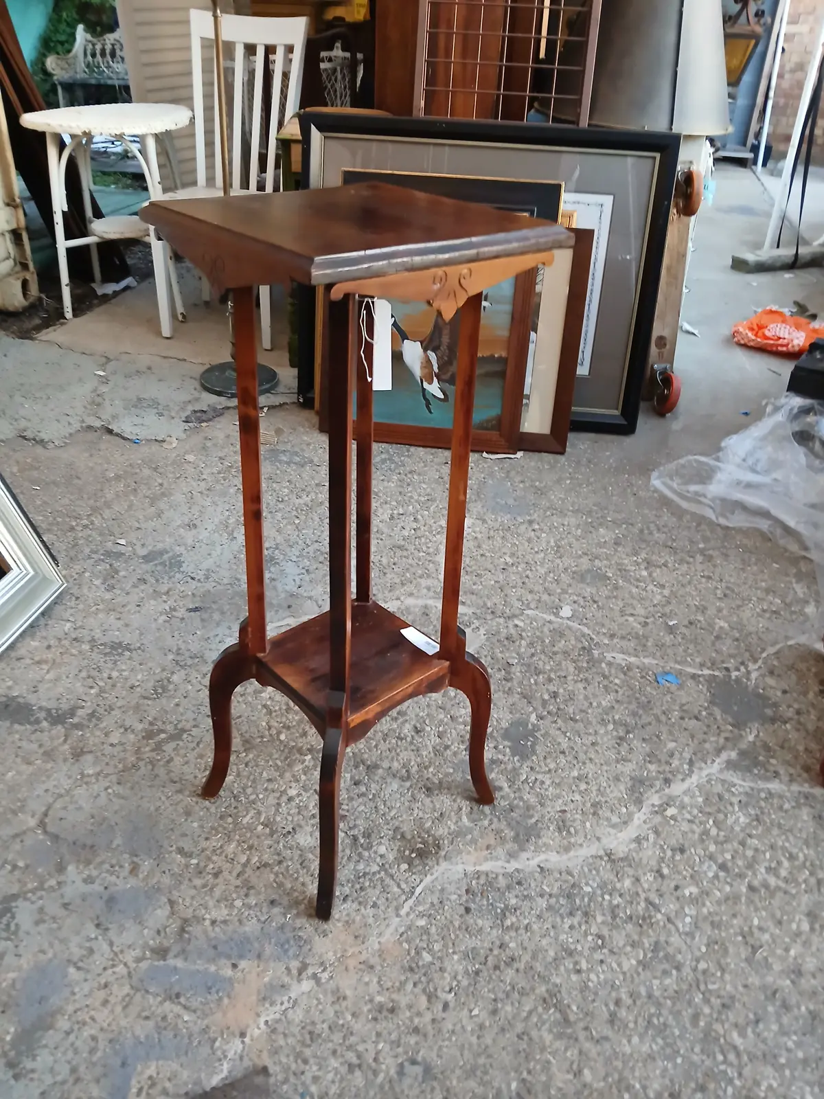 Antique Sweet Gum Plant Stand 1