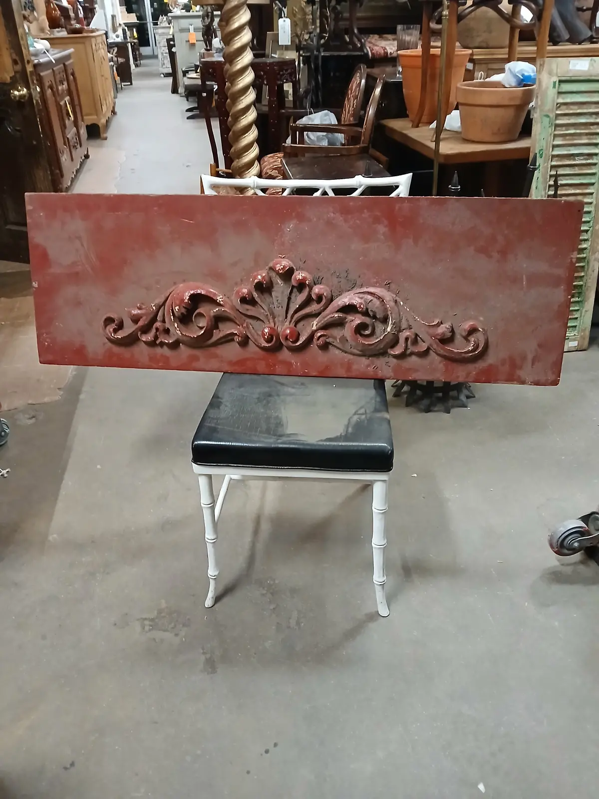 Carved Red Panel 1