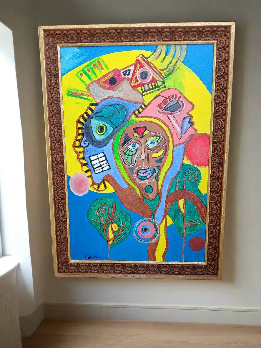 Amelia Shipman Modern Art Of Brown Face 1