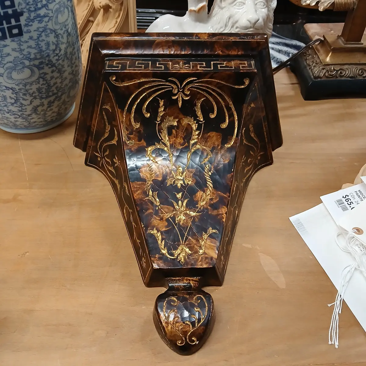 Faux Tortoise Shell Wall Bracket 1