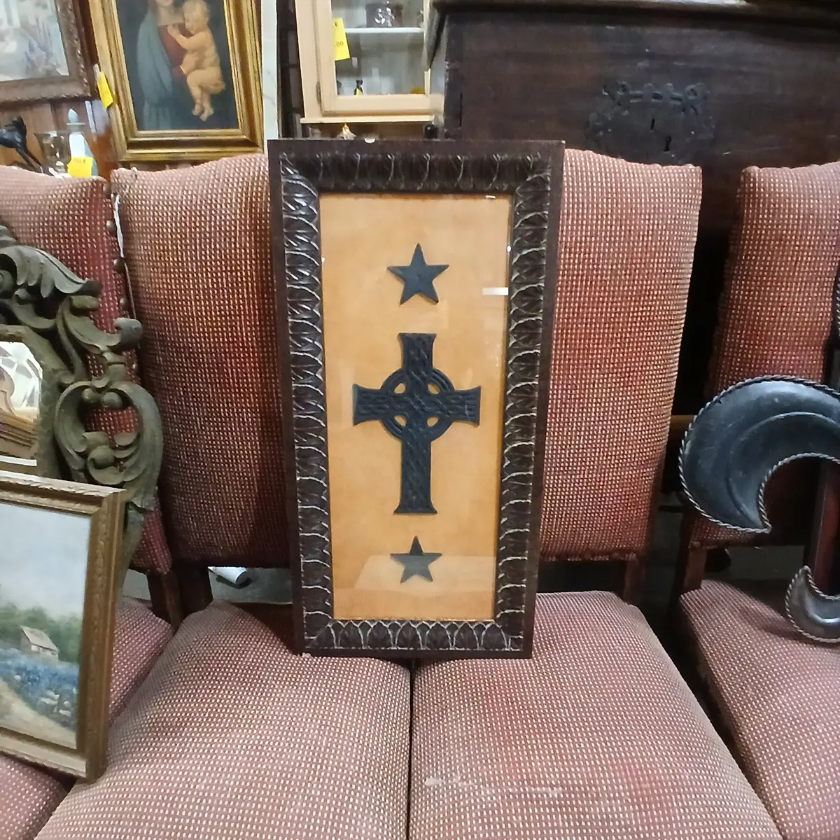 Celtic Cross And Stars Shadow Box 1