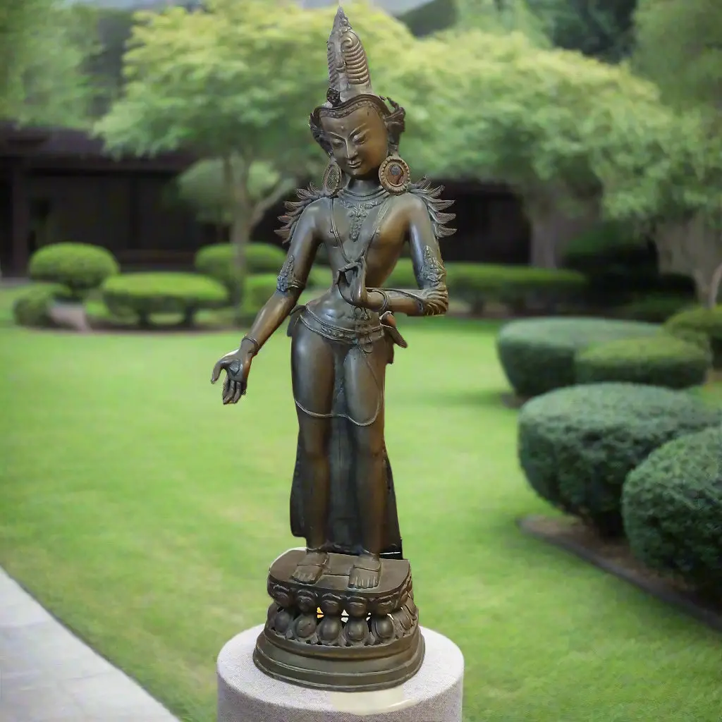 Tall Bronze Buddha 1