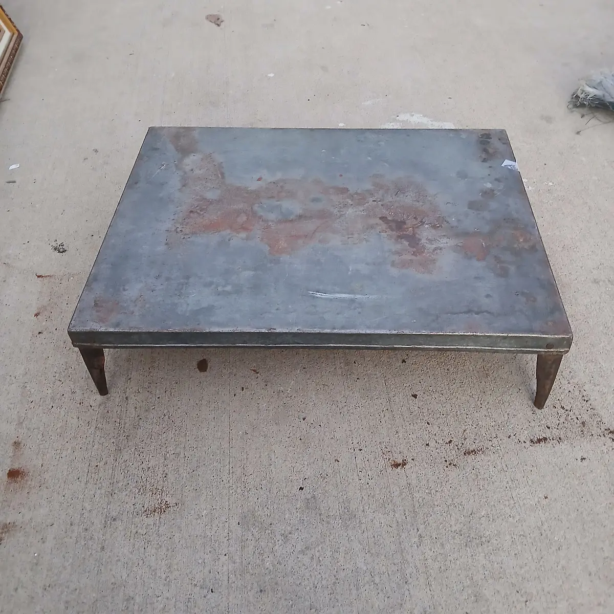 Small Metal Footed Tray Table 1