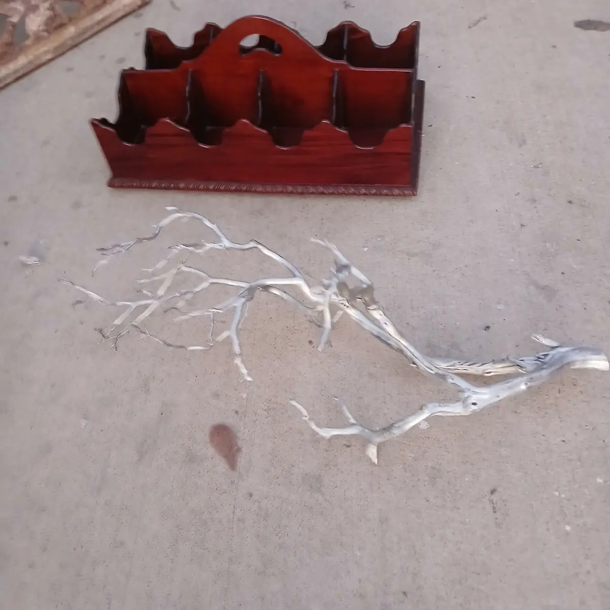 Large Mahogany Georgian Style Decanter Tray 1