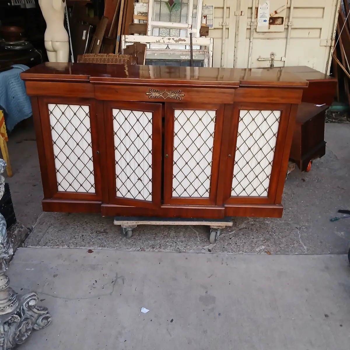 19Th Century Mahogany Server 1