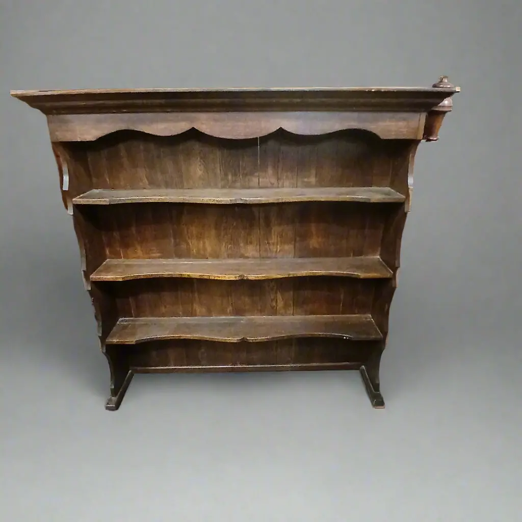 Oak Wall Plate Rack 1