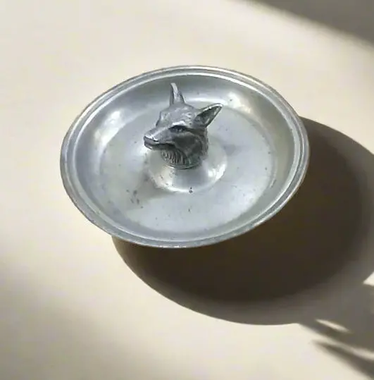 Small Silver Plate Fox Tray 1
