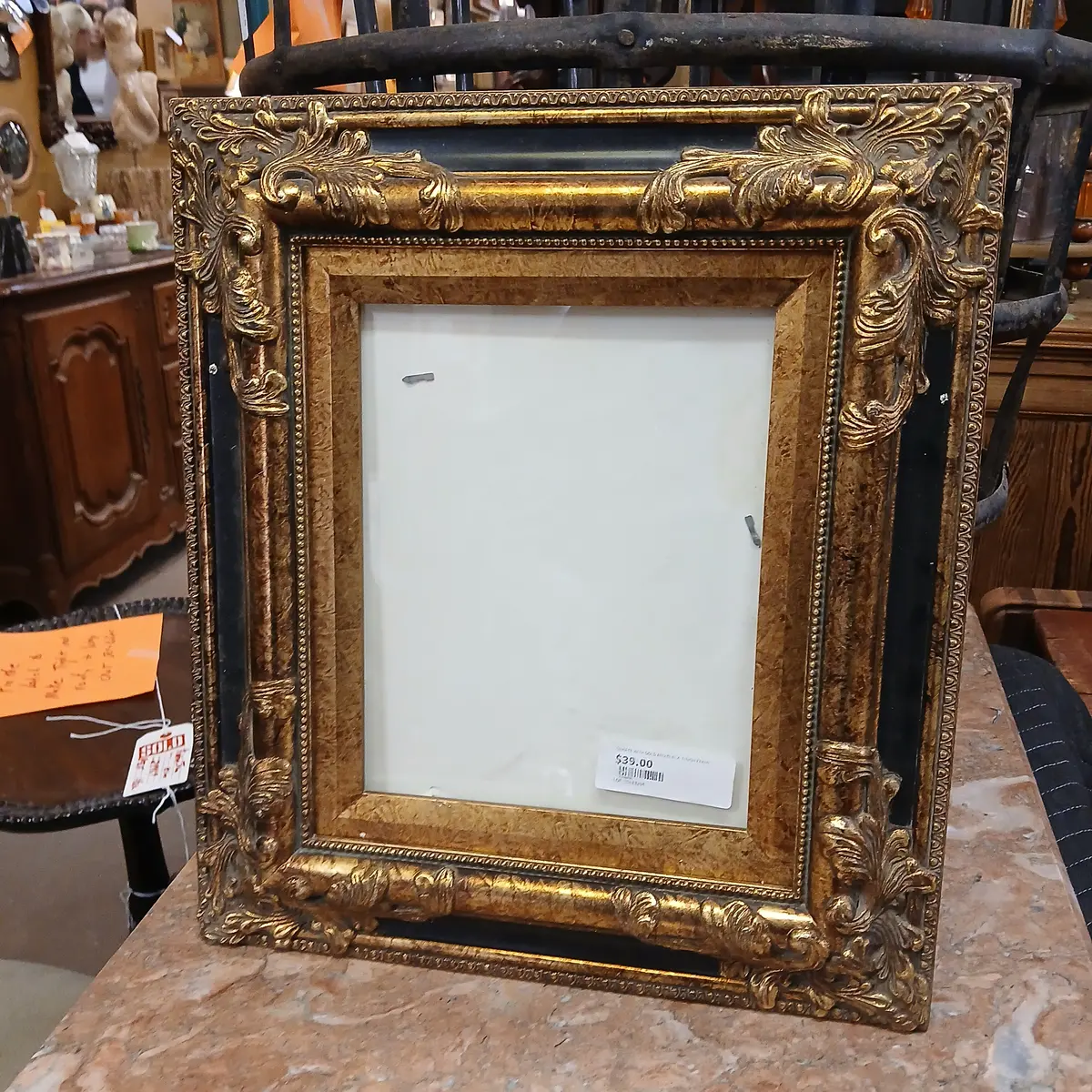 Ornate With Gold And Black  Finish Frame 1