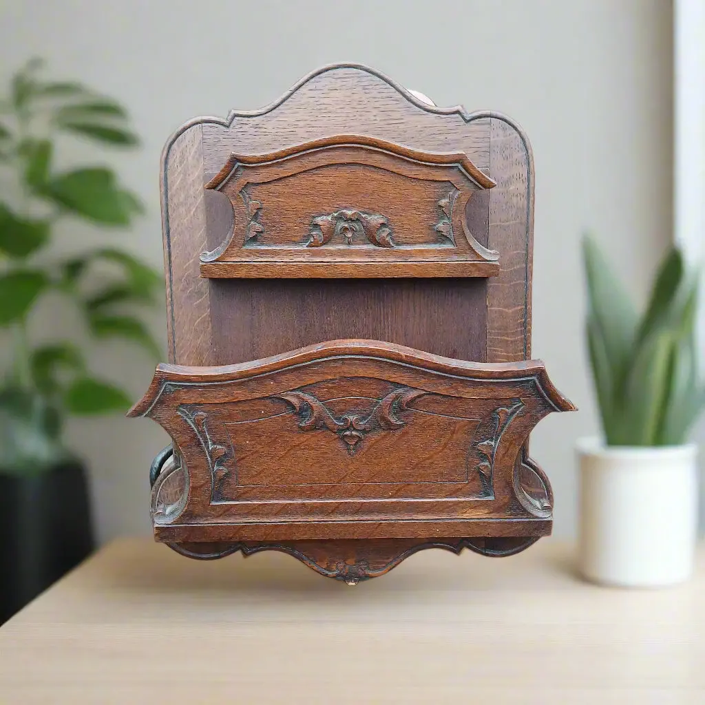 French Oak Lieges Letter Holder 1