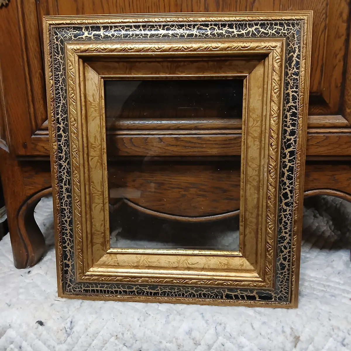 Gold With Black Crackle Frame 1