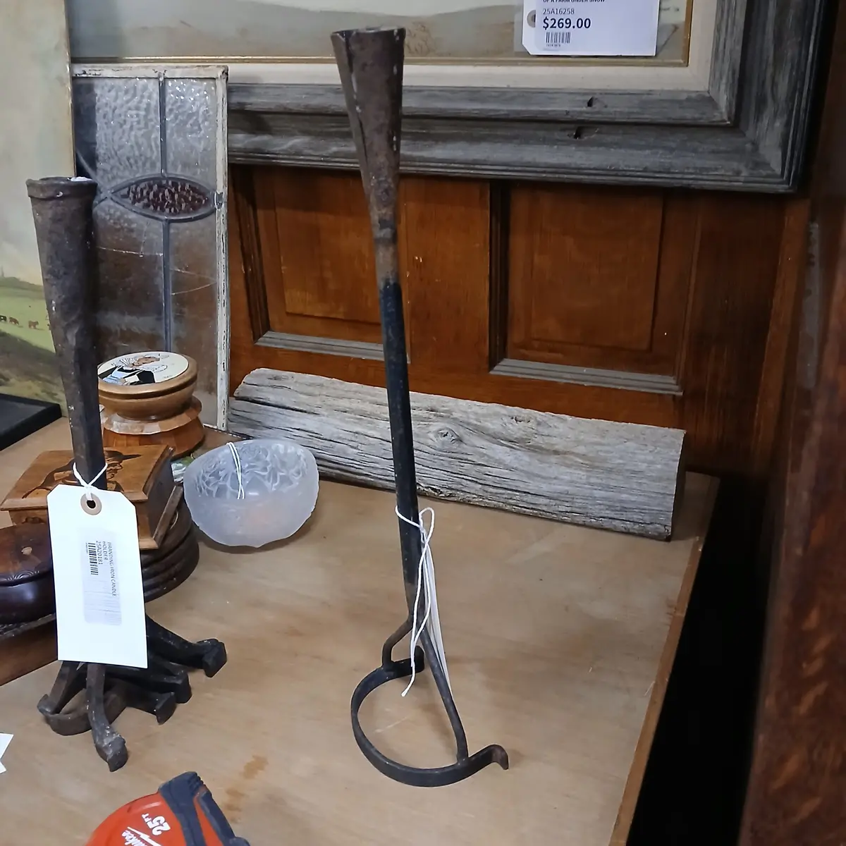 C Branding Iron Candle Holder 1