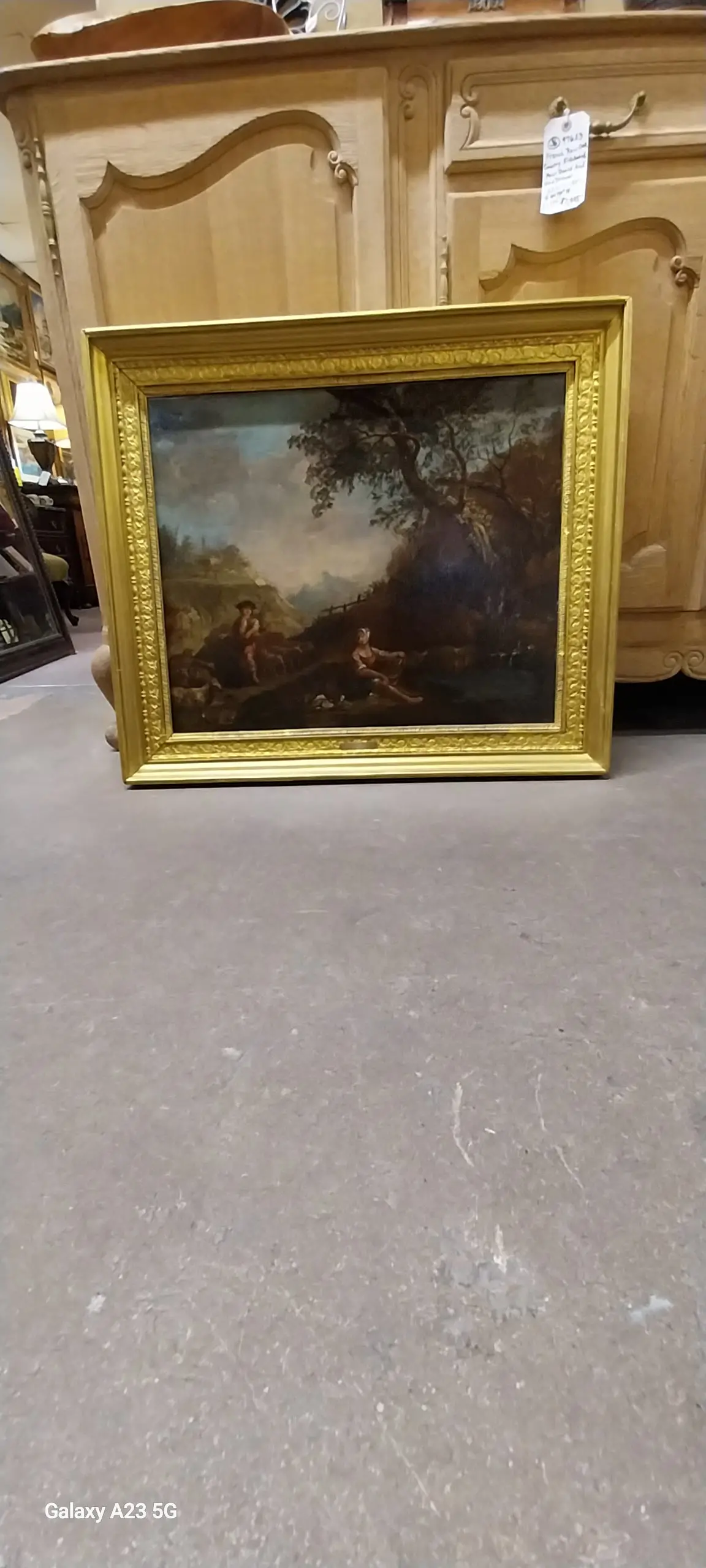 18Th Century Jean Baptist Huet Oil Shepherd Painting 1