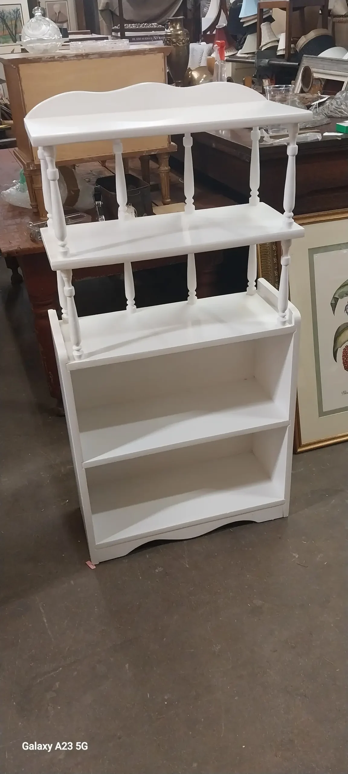 Small White Book Shelf 1