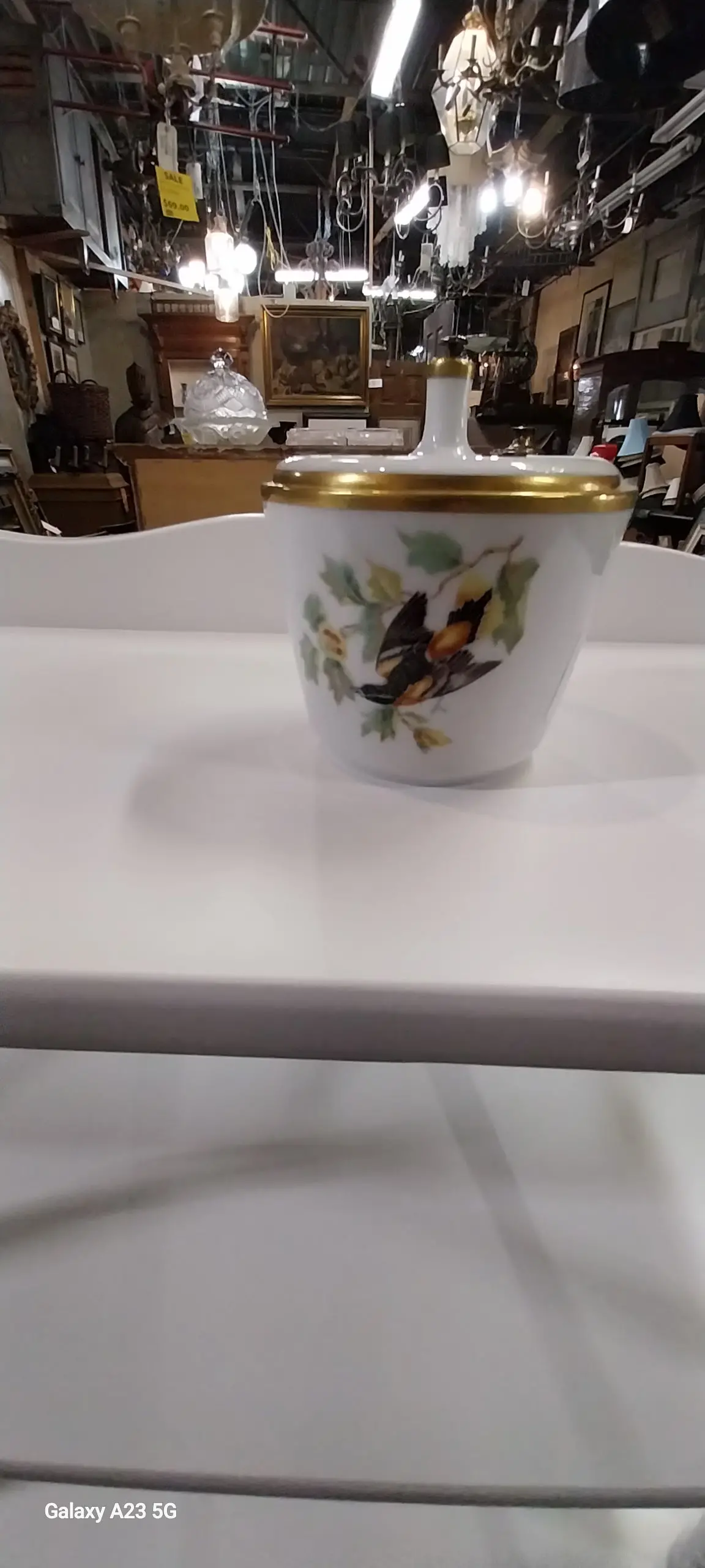 German Covered Dish With Bird 1
