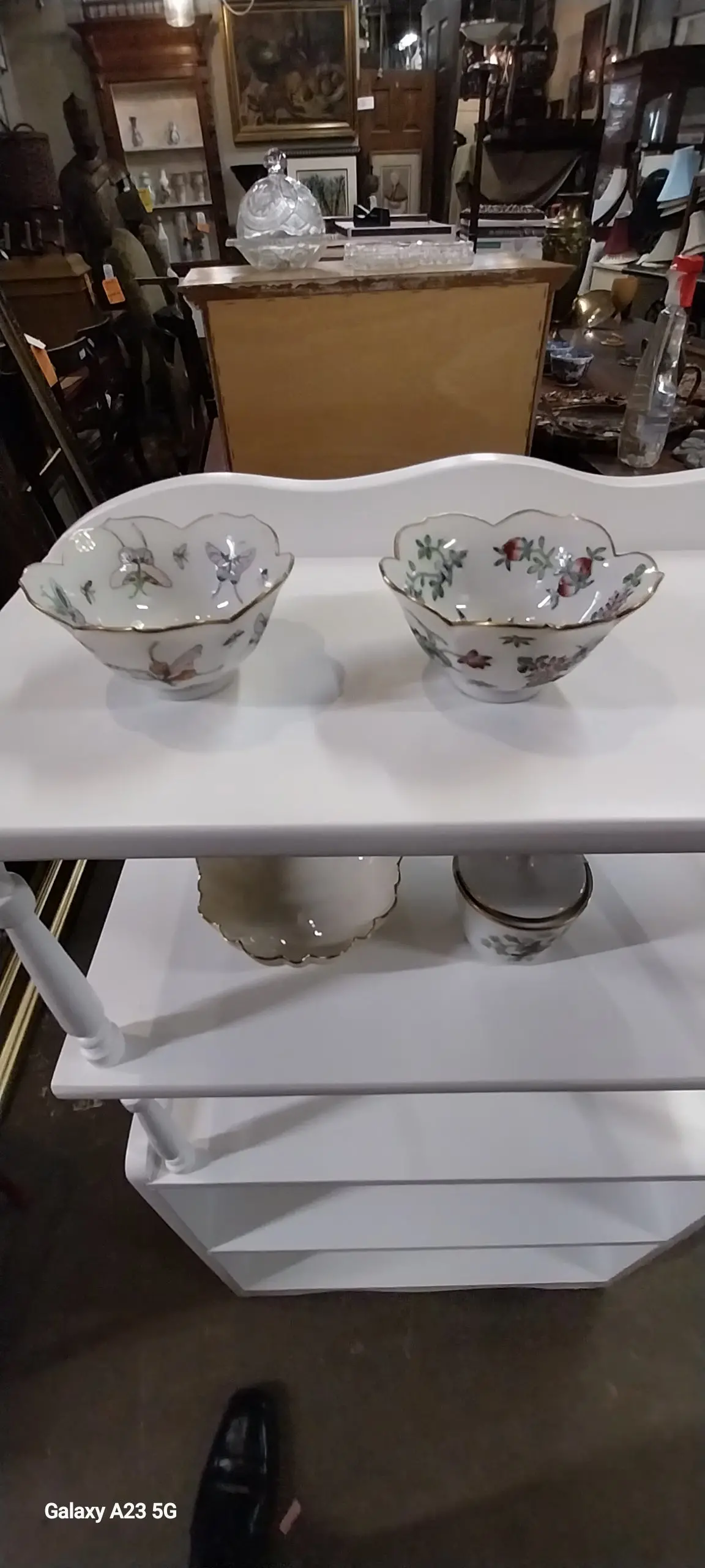 Pair Of Small Butterfly Bowls 1