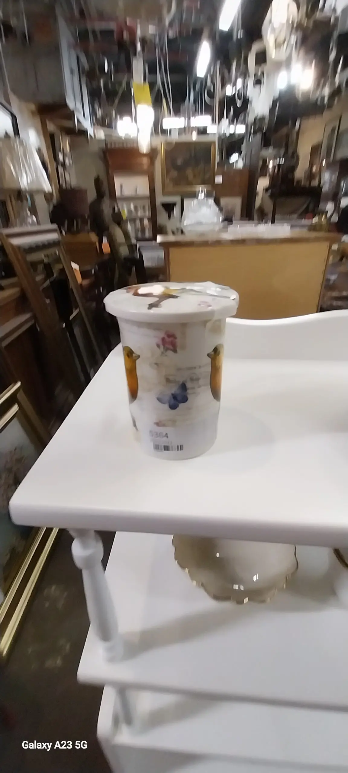 Kent Pottery Bird Mug With Lid 1
