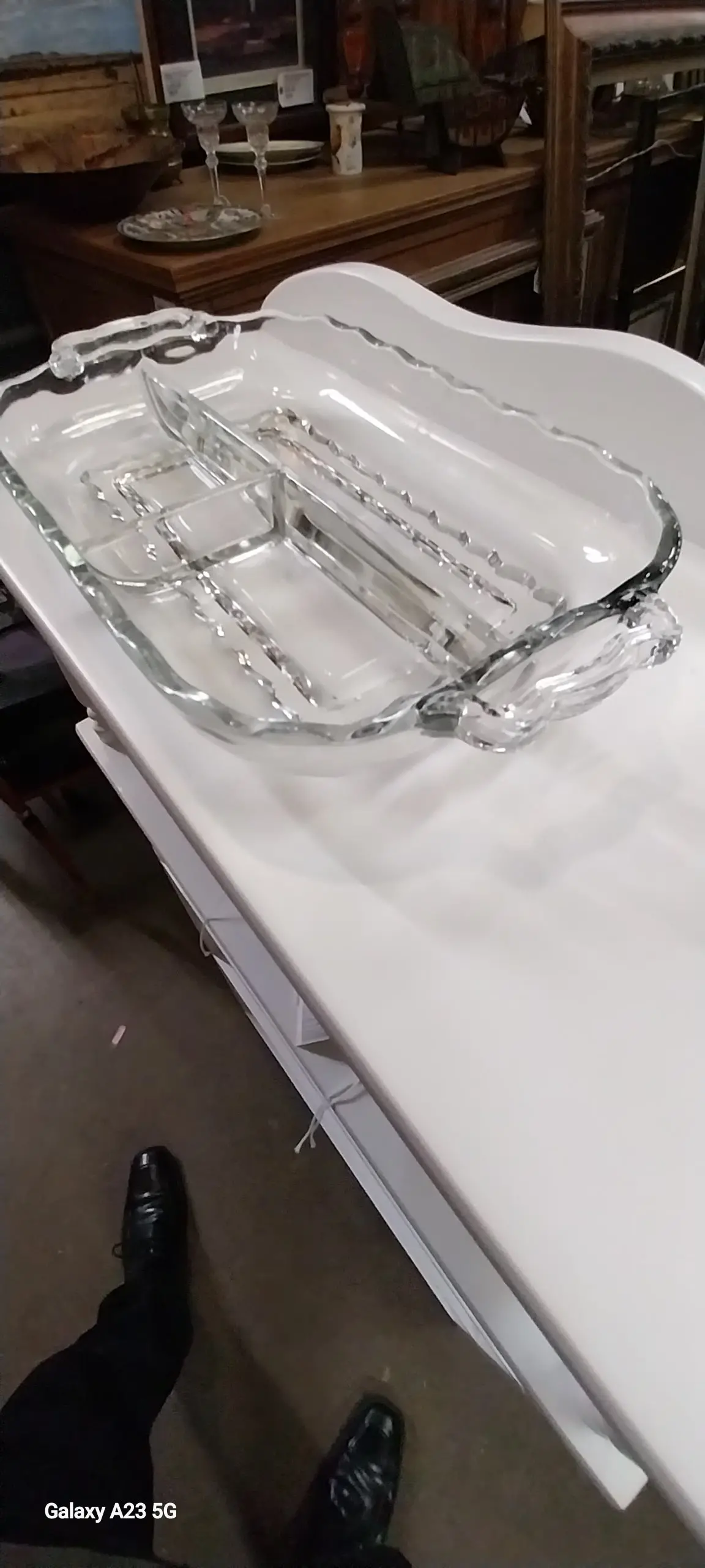 Divided Glass Dish 1