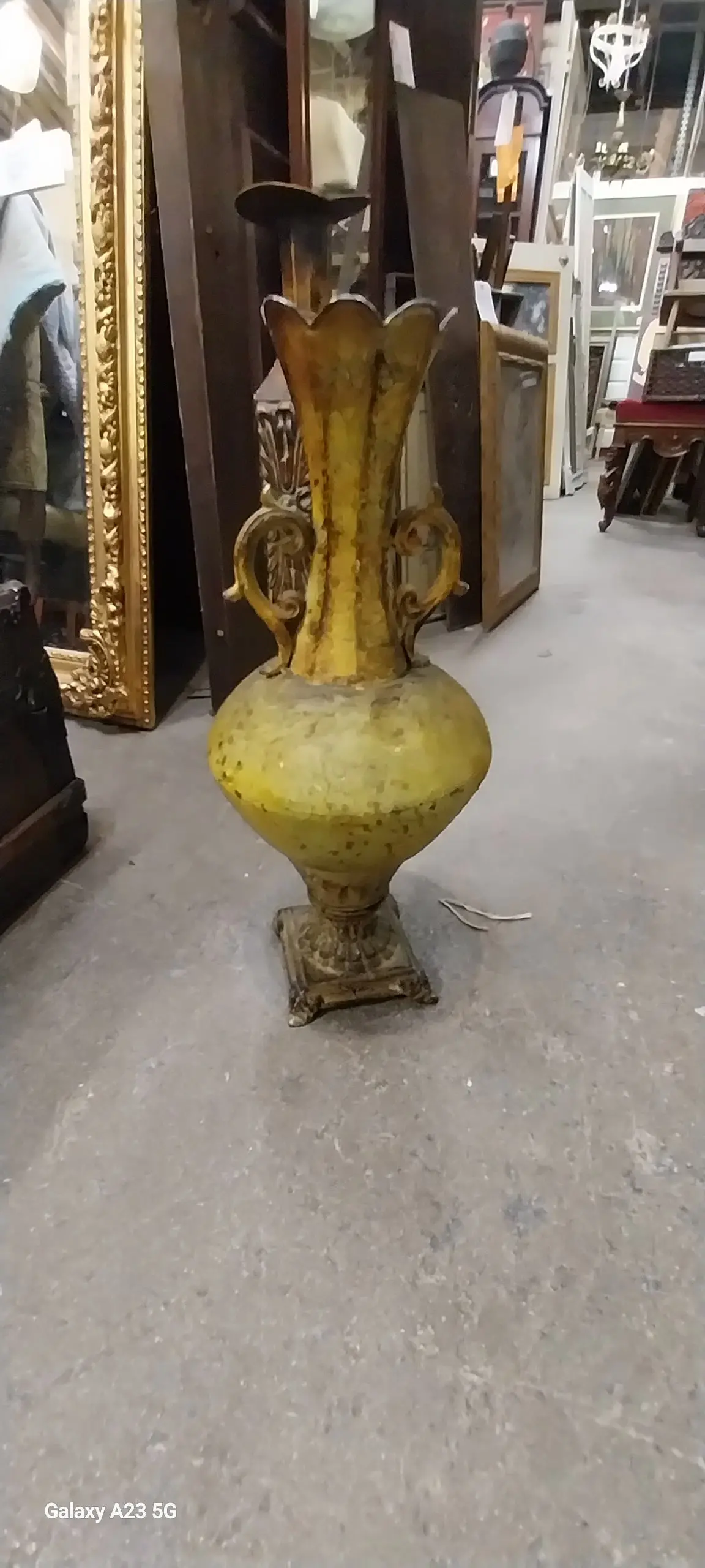 Painted Metal Vase 1