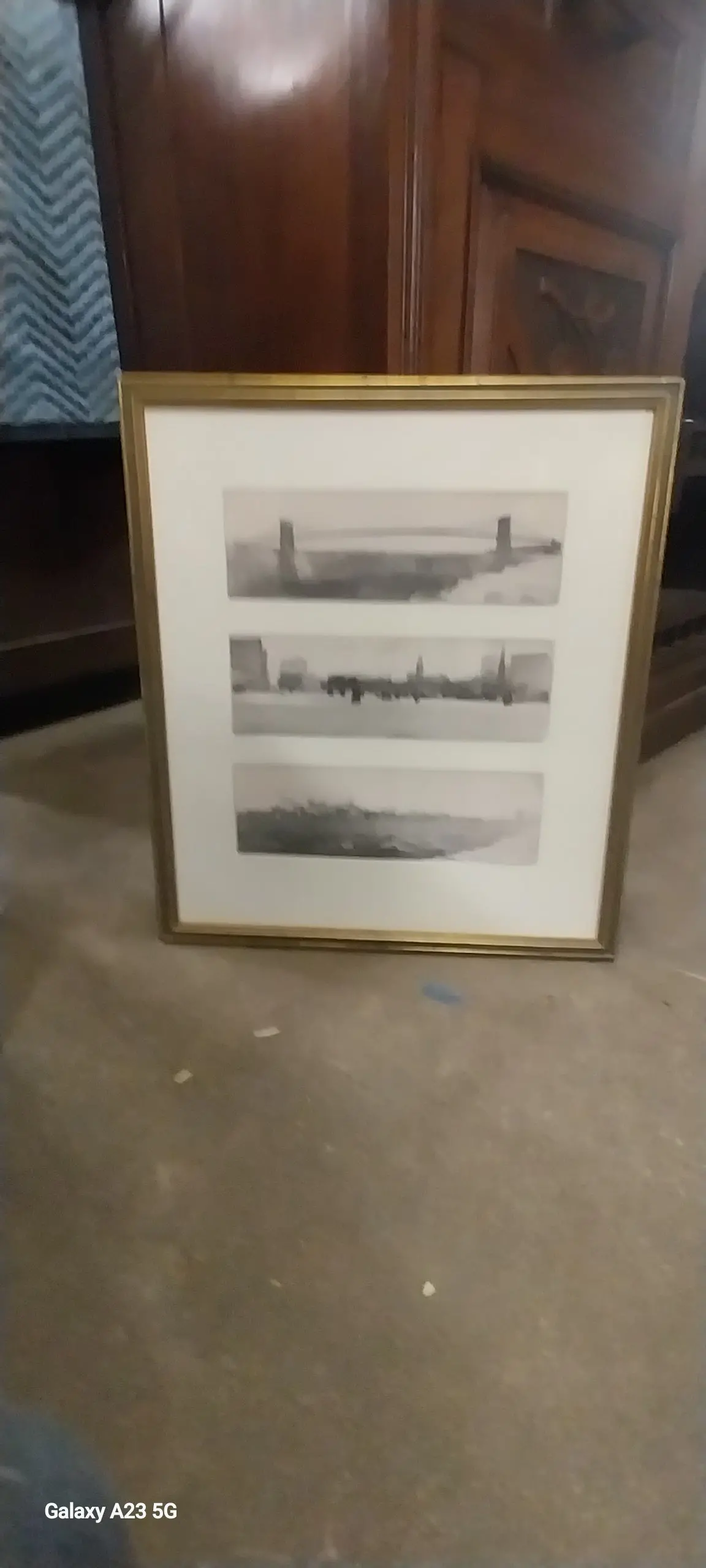 Framed Triptic Of New York Scenes 1