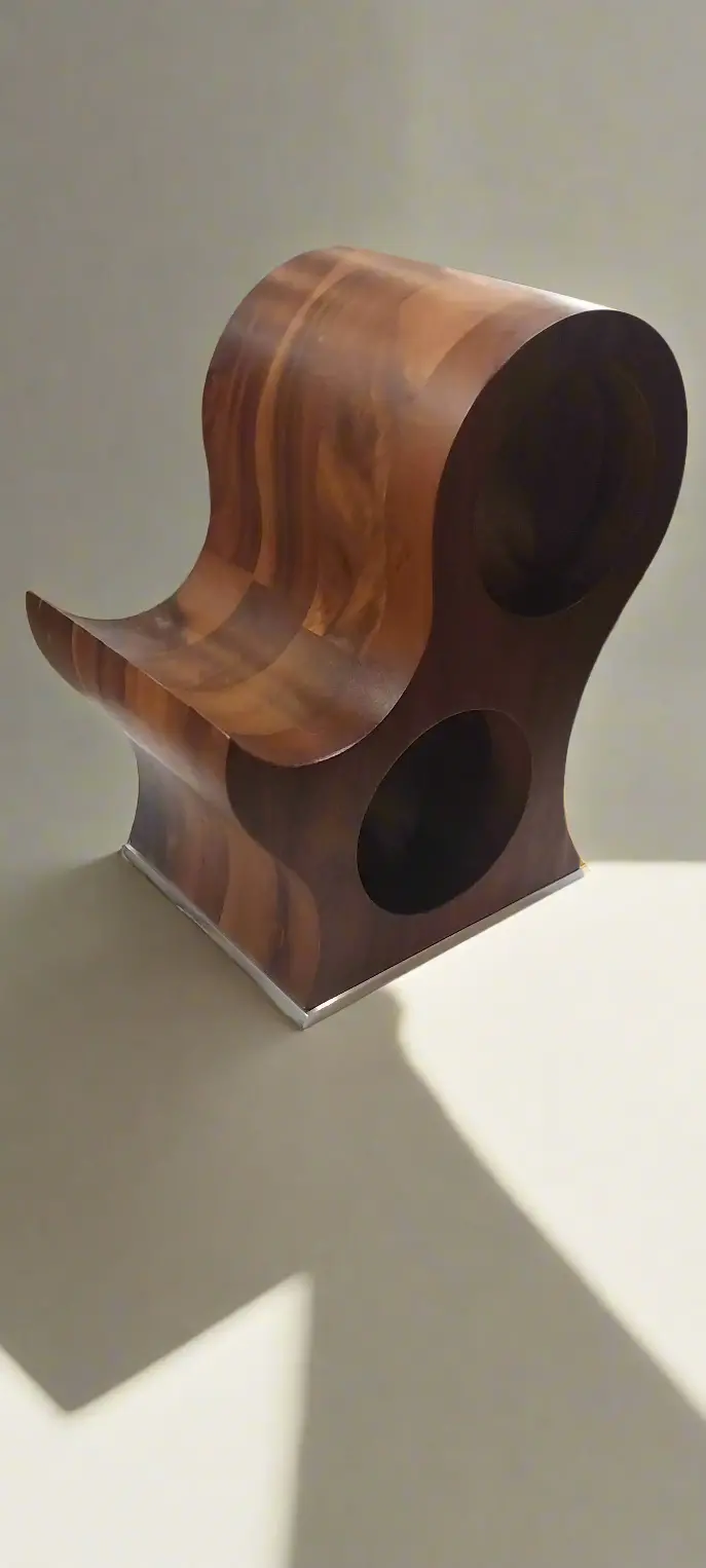 Laminated Wood Modern Wine Bottle Holder 1