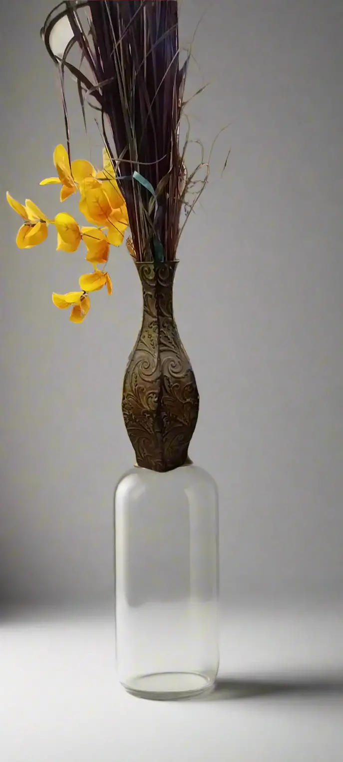 Green Tin Vase As Found 1