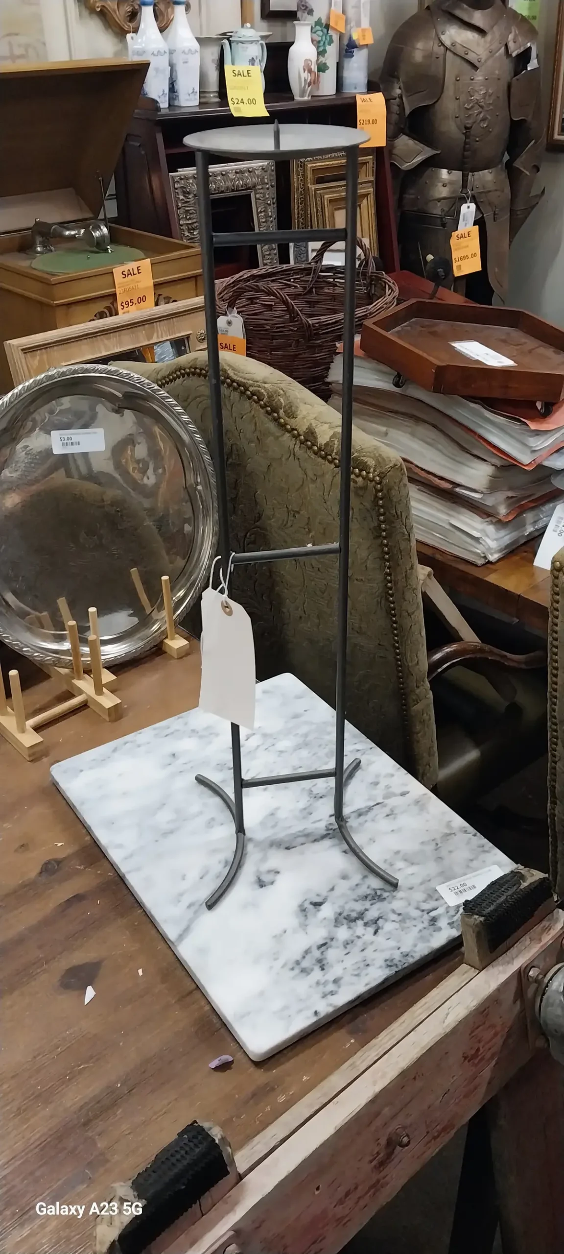 Tall Iron Candle Holder 1