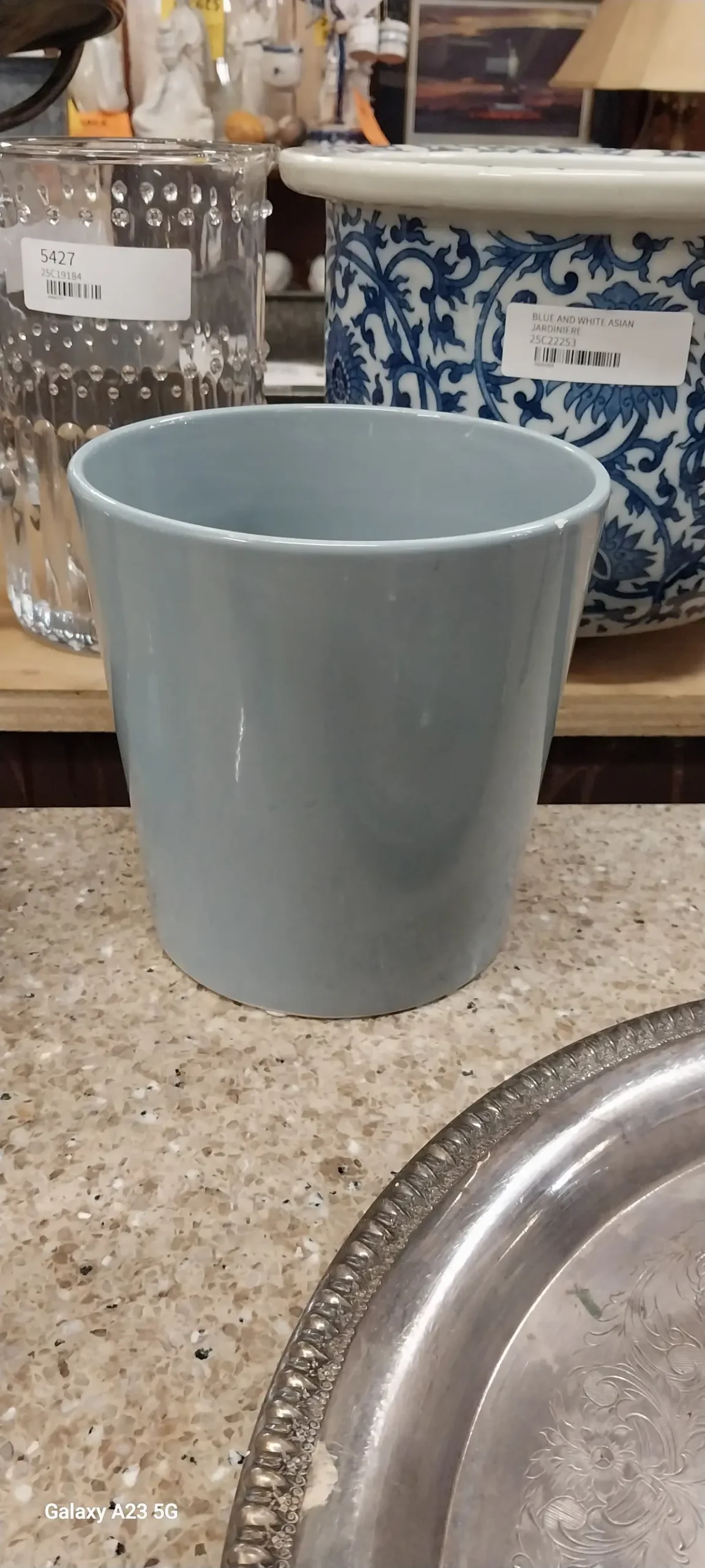 Squat Blue Vase 1