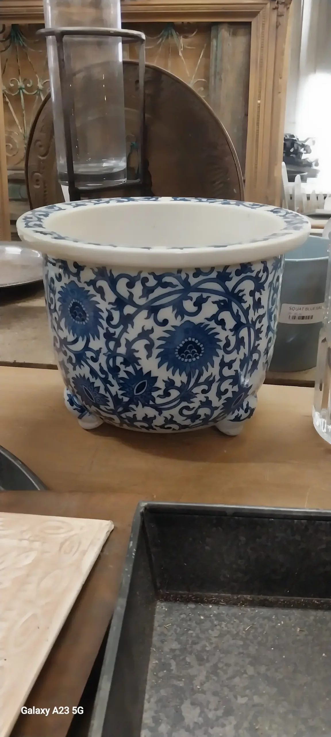 Blue And White Asian Jardiniere 1