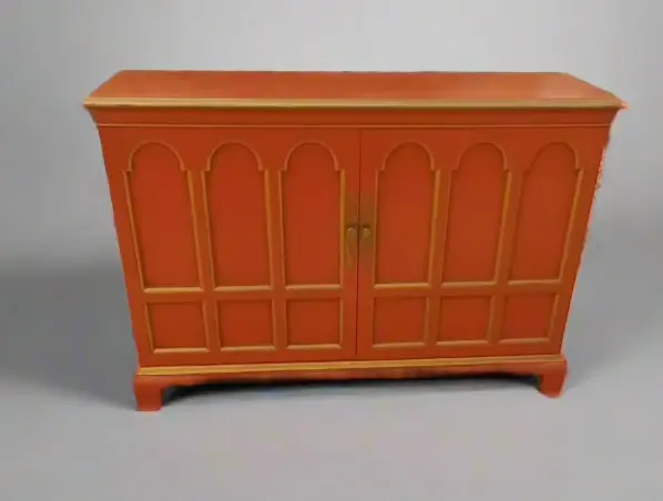 Shallow Orange Asian Console 1