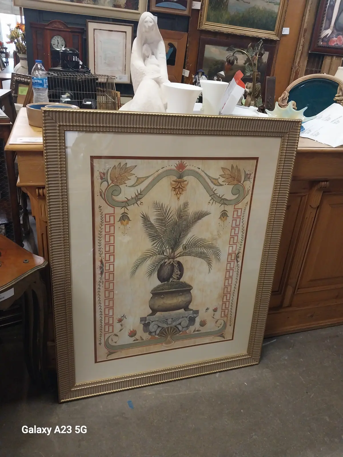 Very Large Framed Print Of Plant 1