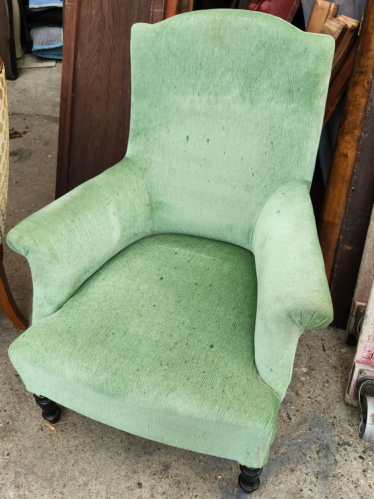 Napoleon Iii French Upholstered Armchair 1