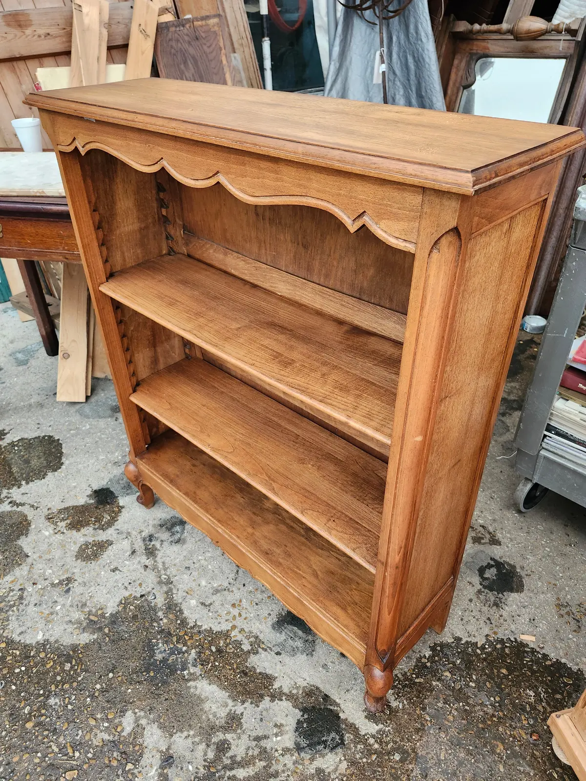Louis Xv Style Mahogany Bookcase 1