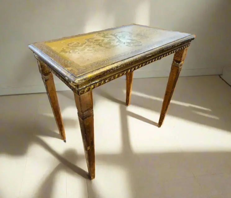 Small Florentine Gold Rectangular  Table 1