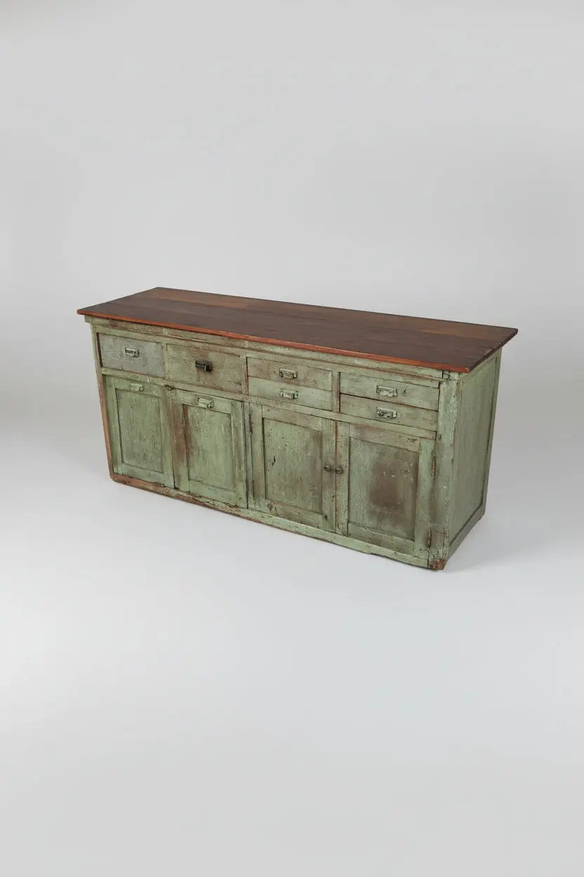 Green Rustic Lab Counter 1