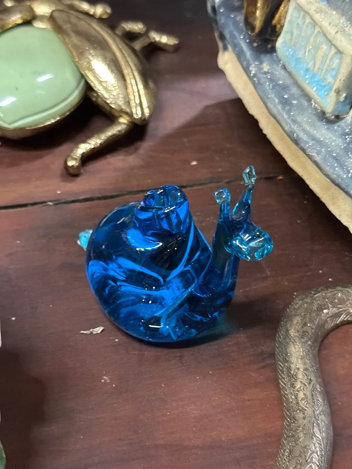 Blue Glass  Snail 1