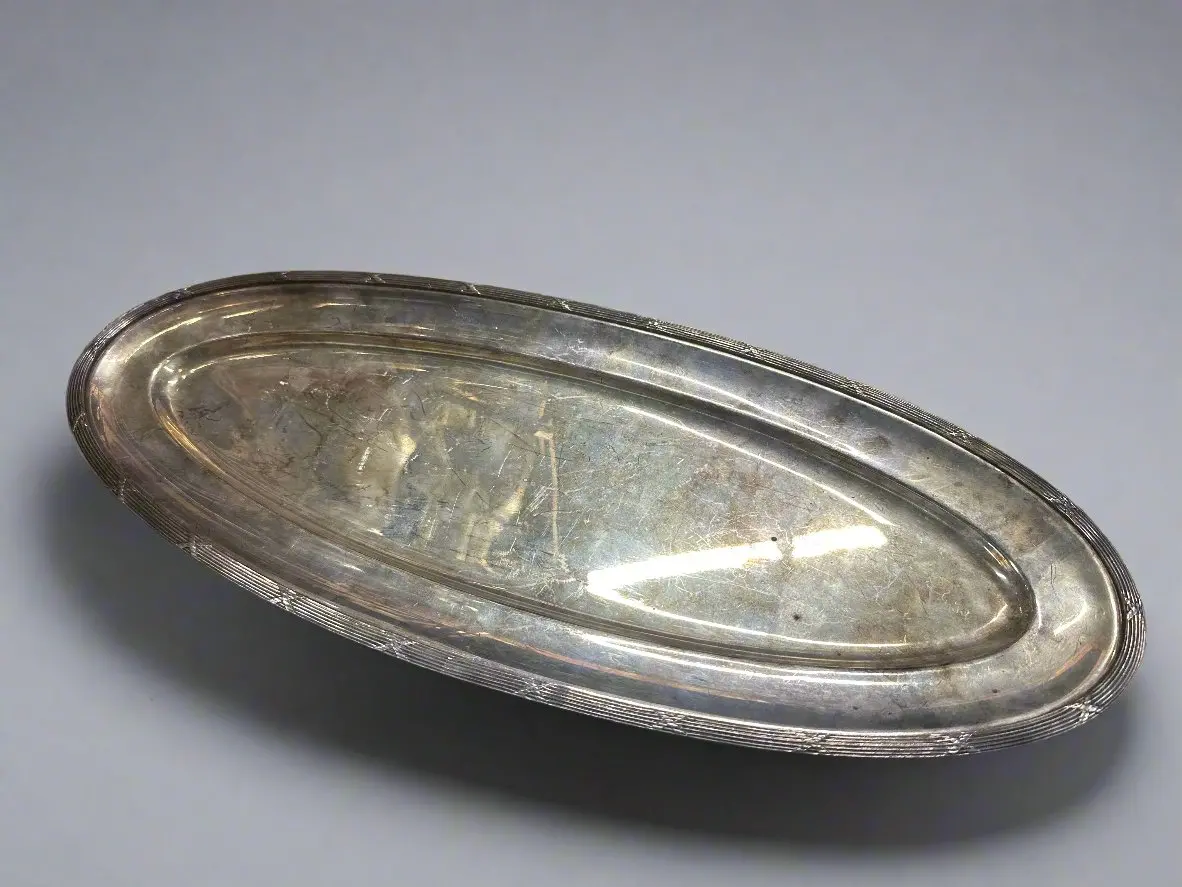 Long Narrow Brazil Plated Silver Tray 1
