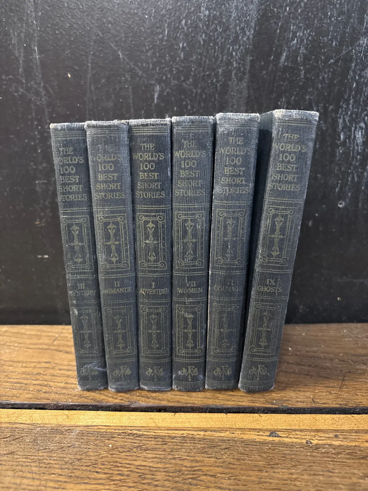 Set Of 6 Small Black Books 1