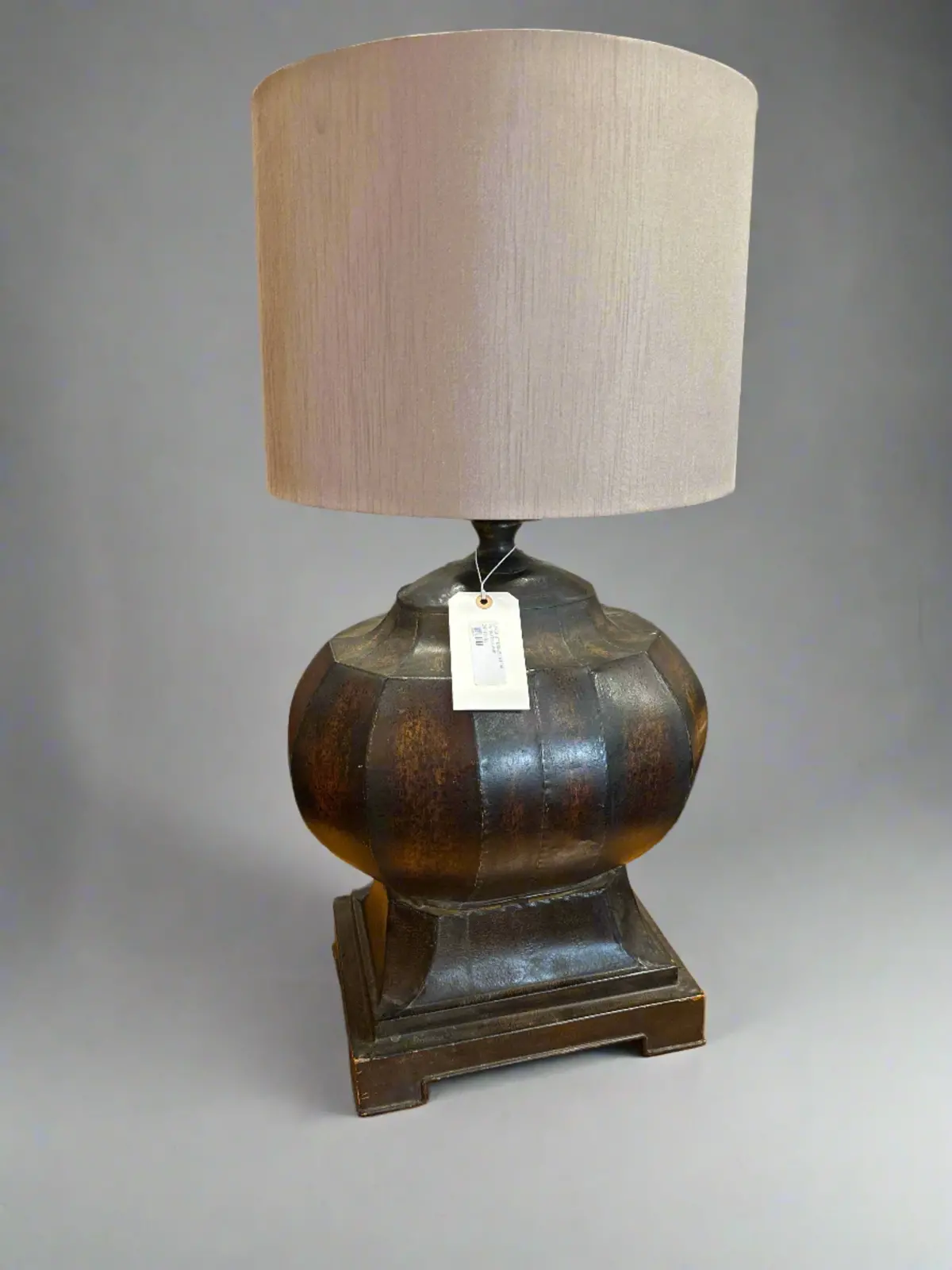 Large Uttesmost Metal Patinated Lamp 1