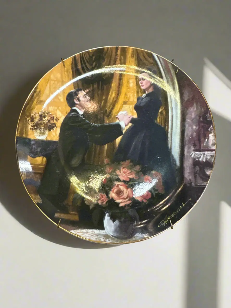 Gone With The Wind Collectors Plate "The Proposal" Circa 1983 1