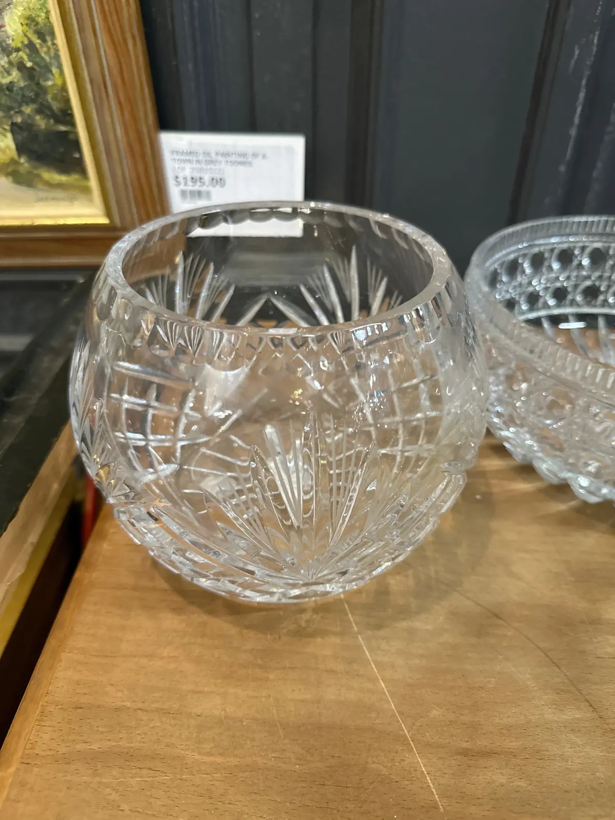 Large Crystal Rose Bowl 1