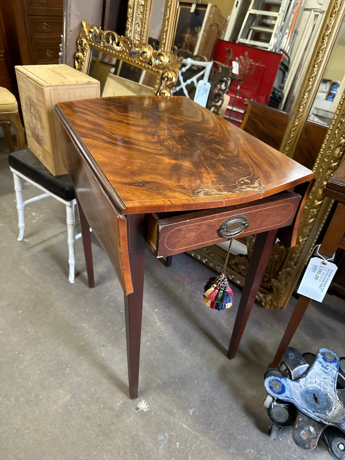 Heppelwhite Drop Leaf Pembroke Table As Found 1