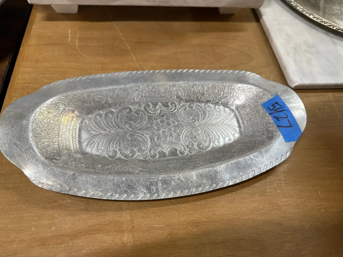 Hammered Aluminum Tray 1