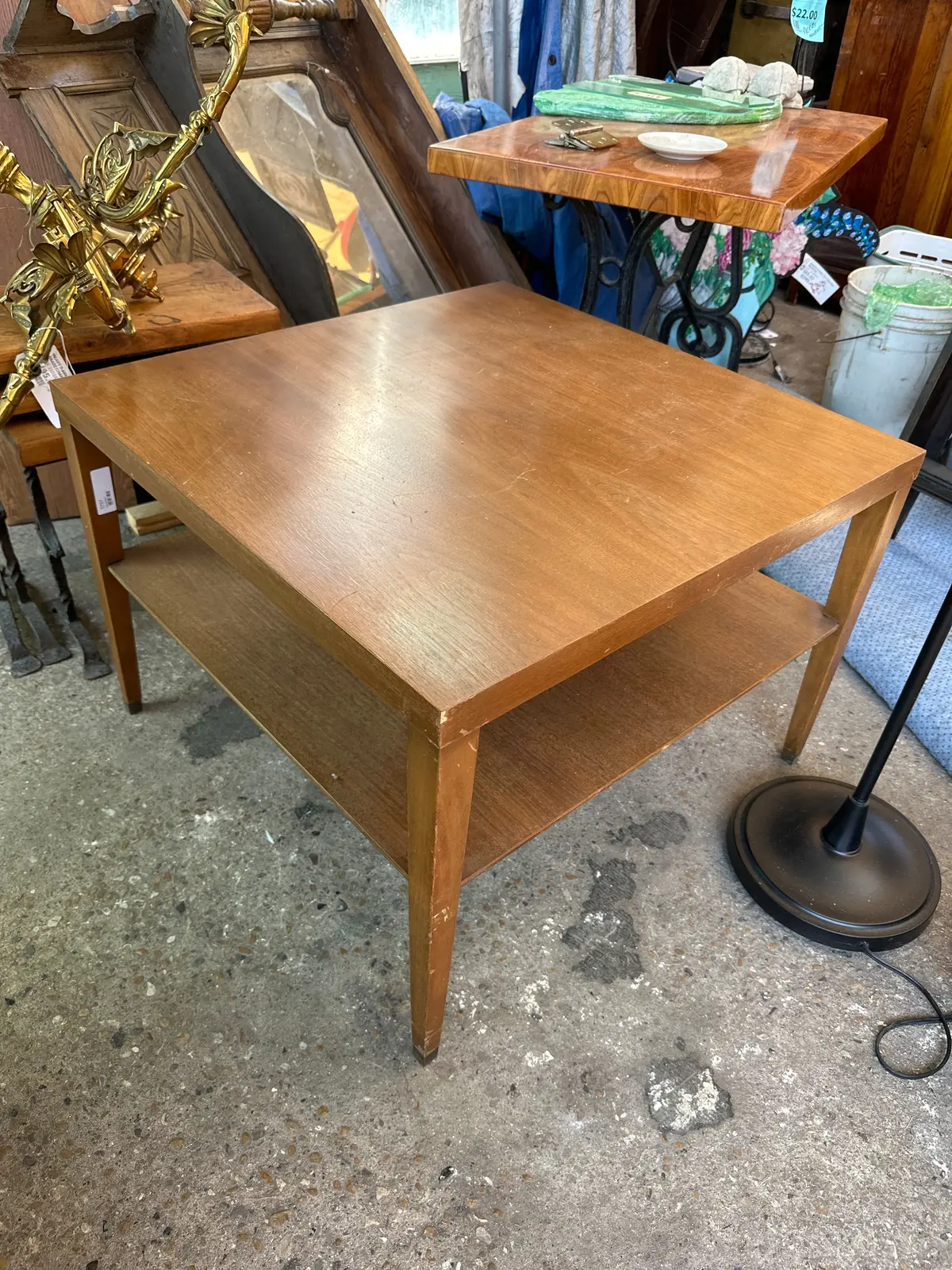 Mid Century Modern Square Coffee Table 1
